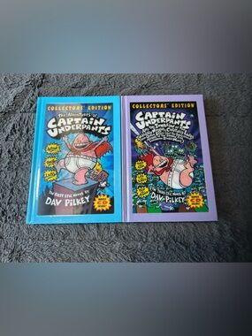 Captain Underpants Hardcover Collector’s Edition Lot (2 Books)